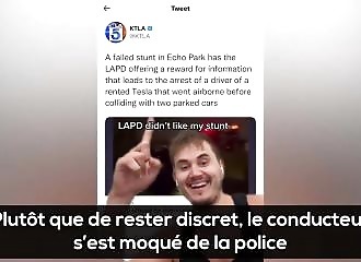 Recherché après un accident, il se moque de la police sur Tiktok