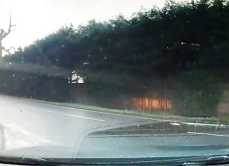  Chain collision caused by a reckless driver 