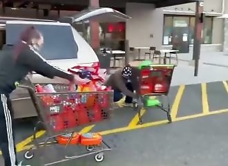 Ne pas payer ses courses semblent maintenant habituel aux Etats-unis !