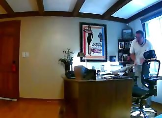  A squirrel interrupts a video conference 