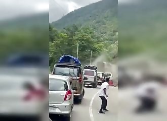 Impressive landslides in northeast India