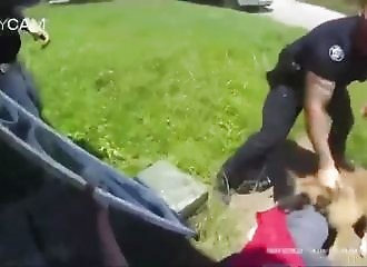 A man is bitten by a police dog in front of his house, a new police blunder?