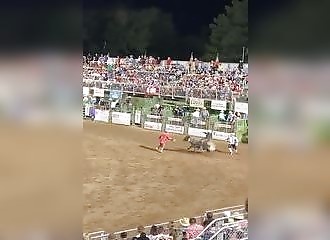 Un taureau se venge lors d’un rodéo