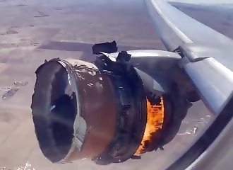 Le réacteur d’un Boeing prend feu en plein vol (Colorado)