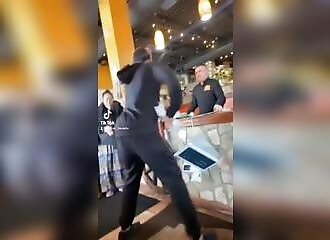 Man destroys restaurant and assaults staff 