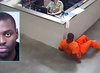 He crawls to the women's prison area!
