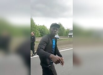 He blocks the freeway to shoot a rap video
