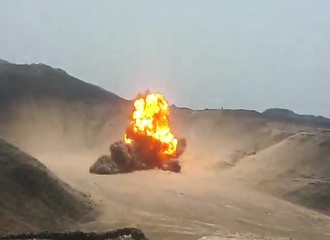 L’armée saoudienne détruit un important stock d’explosif saisi aux rebelles yéménites