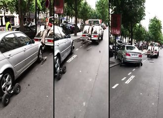Le remorquage complètement foireux d’une BMW à Ivy-sur-Seine