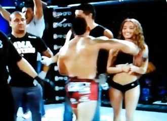 Au mauvais endroit au mauvais moment, une hôtesse se fait défoncer par un combattant de MMA