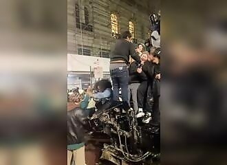 Unexpected chaos at Eagles celebrations in Philadelphia: man injures himself attempting a calm: 'Don't let a celebration turn tragic'. At 15th and Market, a man attempting to unhook a flag fell from a pole. He is in critical condition. Another, after