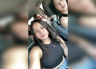  A group of girls film their road accident live 