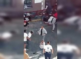 Bull breaks fence and injures several people during Spanish festival