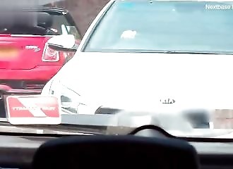 Drunk driver rear-ends family car