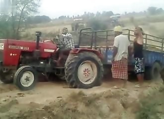 Inde : un tracteur se disloque brutalement lors de son remorquage