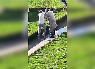 Funny fight between two housewives