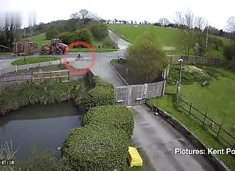 A motorist under the influence of cannabis hits and sends a cyclist flying through the air