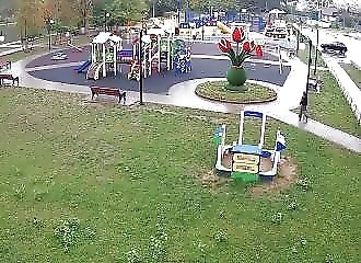 Russie : jeune pyromane incendie une décoration florale dans un parc