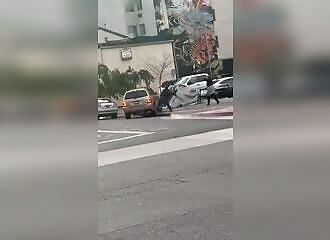 Man in drunken SUV attempts to run over pedestrians