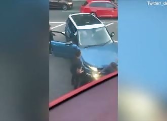 Londres : une femme brutalement prise en sandwich lors d’un road rage