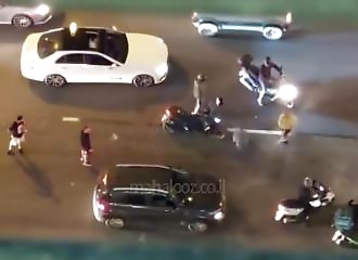 Roag rage : Il n'aurait pas dû chercher des noises à un gars équipé d'un casque !