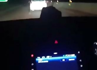 Dangerous driving: a hit-and-run driver causes a high-speed accident