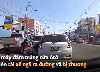 Un scootériste se fait frapper par une portière maladroitement ouverte