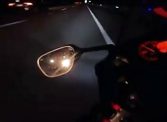 Crazy biker comes very close to death 