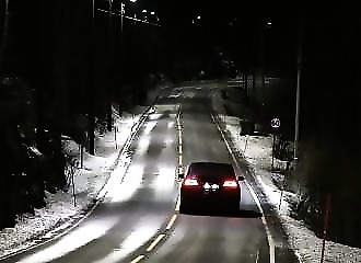 Norvège : une route équipée de lampadaires intelligents