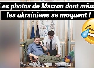 Ces photos de Macron dont même les Ukrainiens se moquent sur la toile !