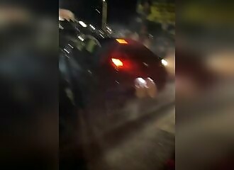 Car plows into crowd at illegal rally