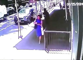 A woman randomly attacked by thugs with a baseball bat
