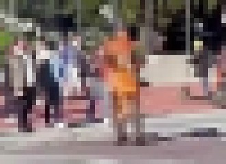 A man in flames rages against the Mormons (Warning - shocking)